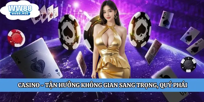 Casino - tận hưởng không gian sang trọng, quý phái